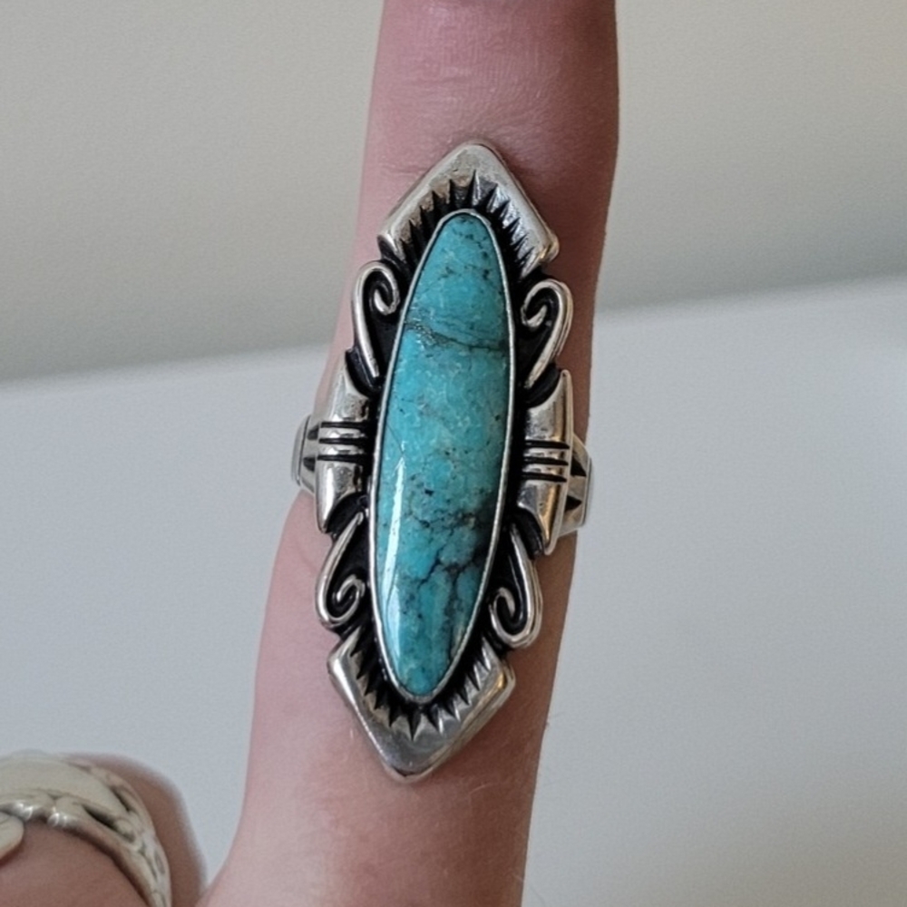Vintage Navajo Turquoise Ring